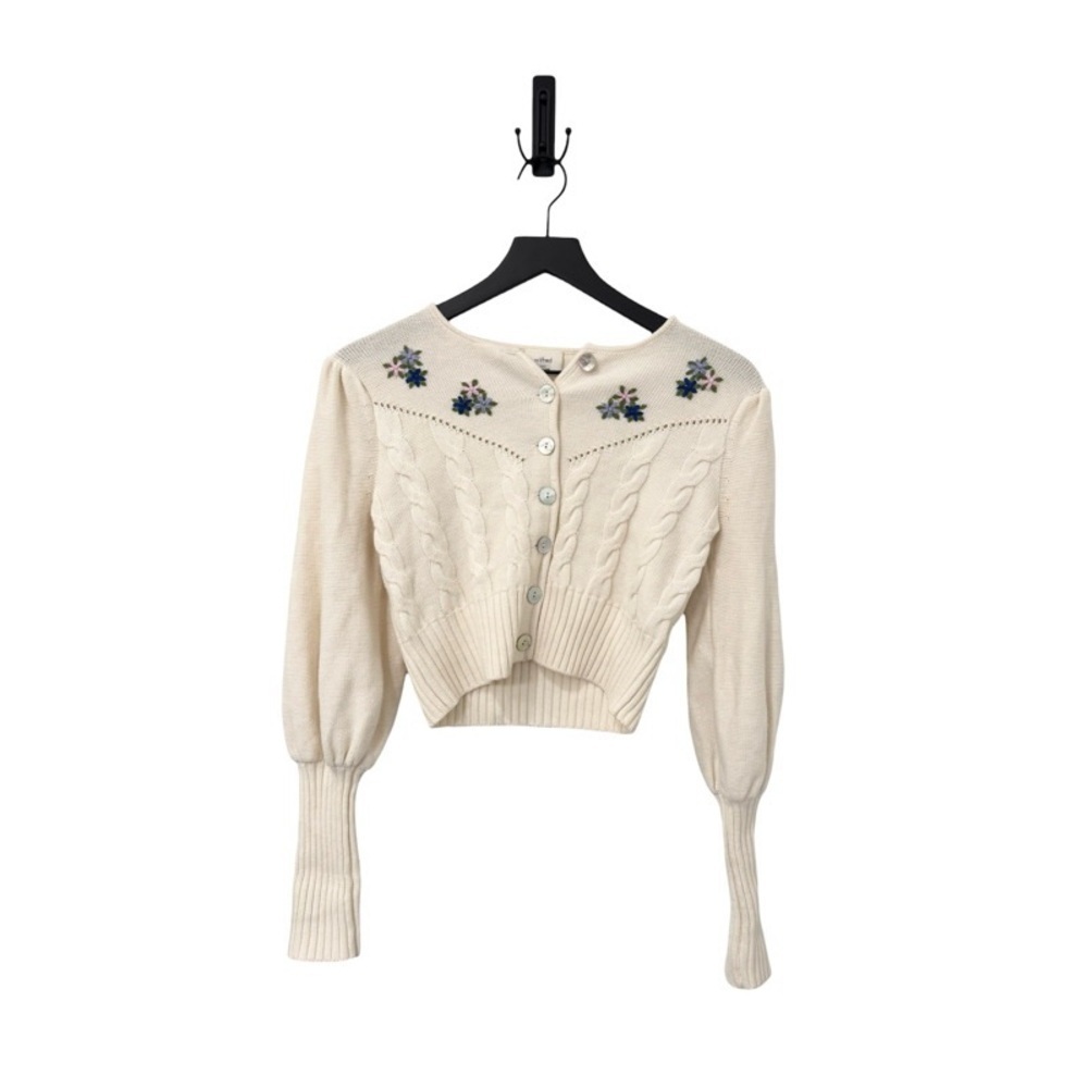 Aritzia Wilfred Canto Cropped Cardigan In Escape